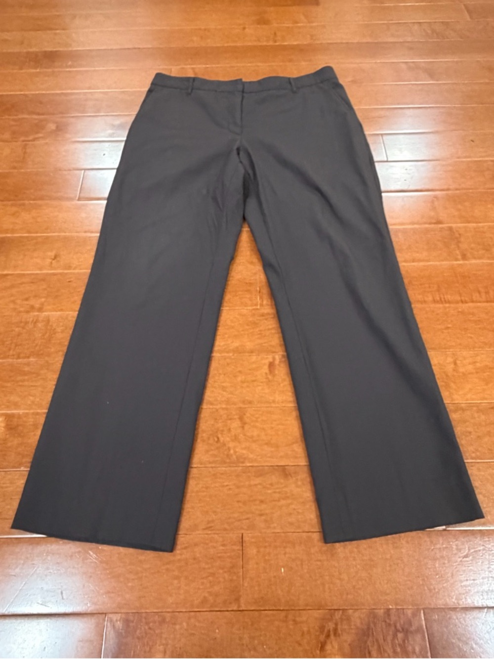 Brunello Cucinelli Brown Wool Nylon Blend High Rise Trousers Pants Sz. 14
